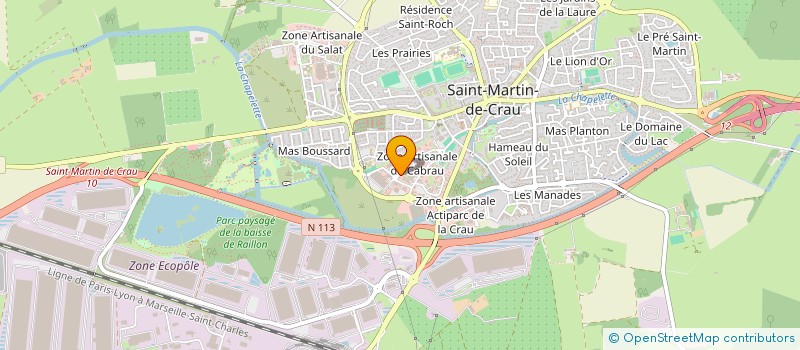 localisation de l'entreprise SANE à SAINT-MARTIN-DE-CRAU