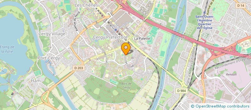 localisation de l'entreprise SANE NETTOYAGE  CERGY