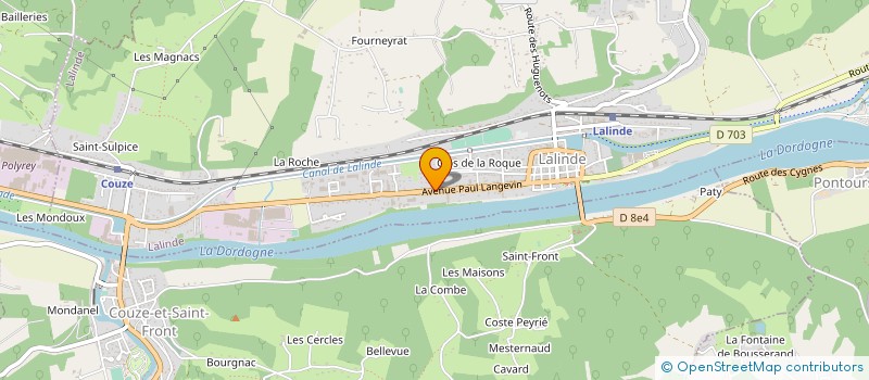 localisation de l'entreprise SANEA SERVICES à LALINDE