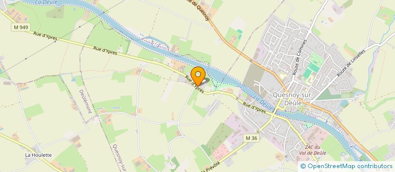 localisation de l'entreprise SANED à QUESNOY-SUR-DEULE