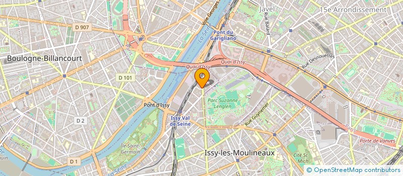 localisation de l'entreprise SANEF 107.7 à ISSY-LES-MOULINEAUX