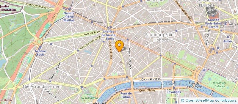 localisation de l'entreprise SANEGON à NEUILLY-SUR-SEINE