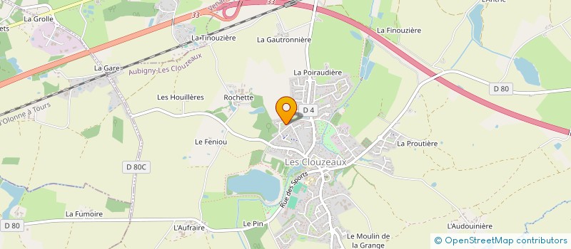 localisation de l'entreprise SANEL  AUBIGNY-LES CLOUZEAUX