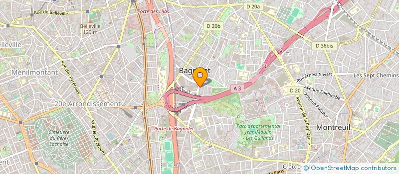 localisation de l'entreprise SANELYS ASSAINISSEMENT & SERVICES  BAGNOLET