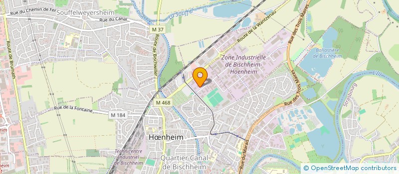 localisation de l'entreprise SANERGEST  HNHEIM