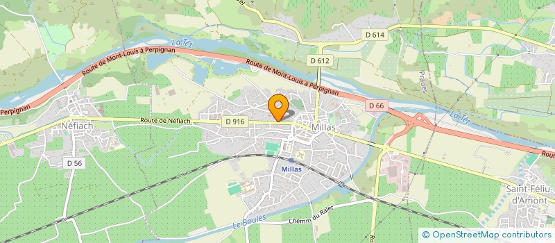 localisation de l'entreprise SANERIK à MILLAS