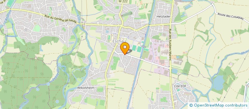 localisation de l'entreprise SANET à ESCHAU