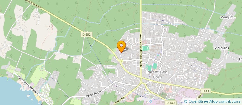 localisation de l'entreprise SANETS  PARENTIS-EN-BORN