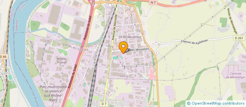 localisation de l'entreprise SANEUX FR à VALENCE