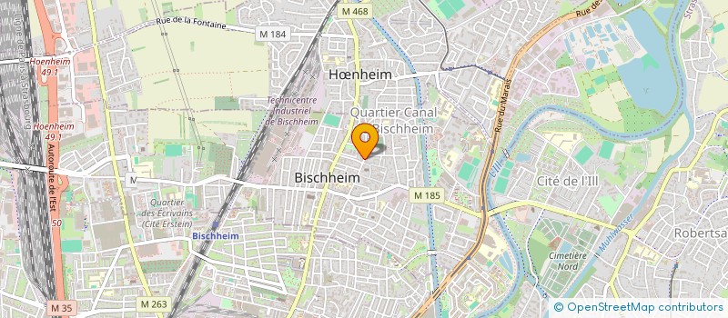 localisation de l'entreprise SANEVA  BISCHHEIM