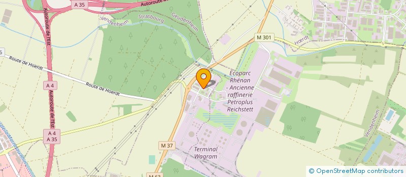 localisation de l'entreprise SANEVA à STRASBOURG