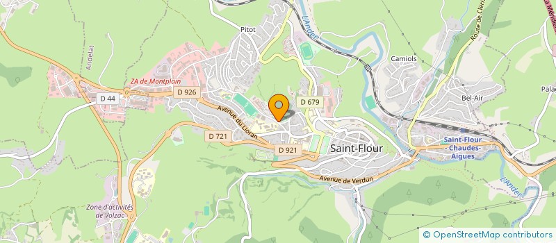 localisation de l'entreprise SANFLORAINE BASKET-BALL à SAINT-FLOUR