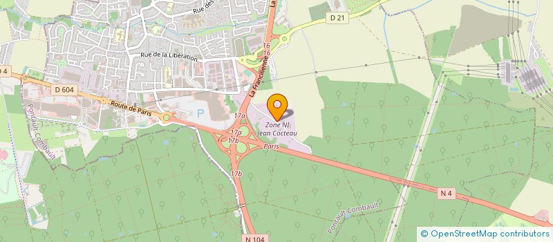 localisation de l'entreprise SANFOR à PONTAULT-COMBAULT