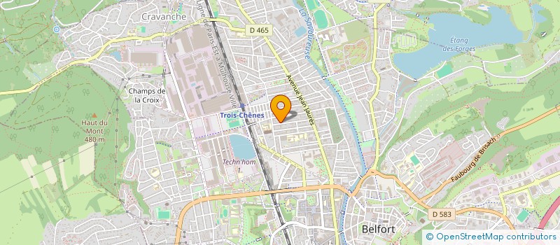 localisation de l'entreprise SANFRAPRO à BELFORT