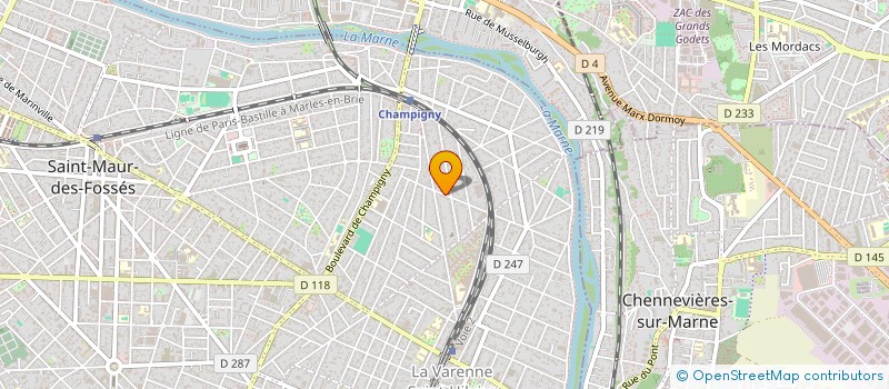 localisation de l'entreprise SANFREIN à SAINT-MAUR-DES-FOSSES