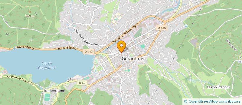 localisation de l'entreprise SANFREPHI à GERARDMER
