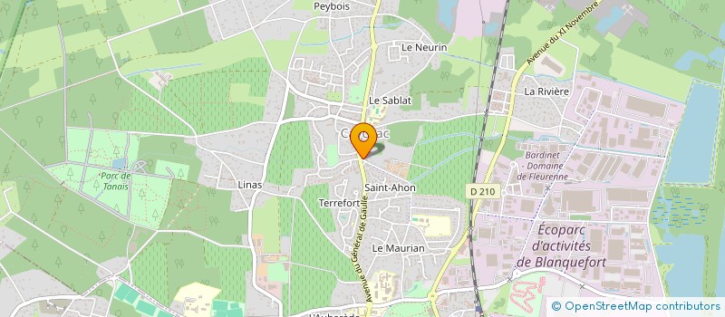 localisation de l'entreprise SANG MILLE COULEURS à BLANQUEFORT