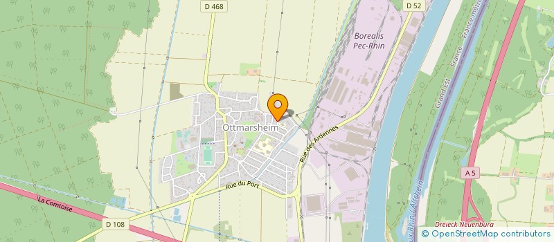 localisation de l'entreprise SANG POUR SANG  OTTMARSHEIM