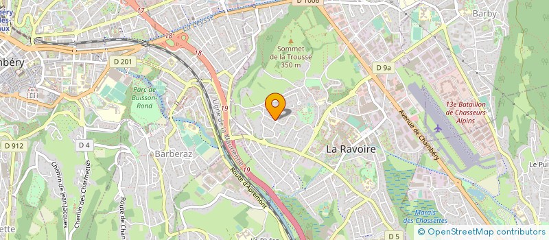localisation de l'entreprise SANG POUR SANG CAMPUS 73 CHAMBERY à LA RAVOIRE
