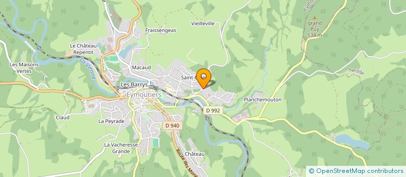 localisation de l'entreprise SANG POUR SANG CAMPUS 87 LIMOGES à EYMOUTIERS