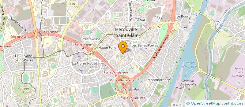 localisation de l'entreprise SANG PROTECTION à HEROUVILLE SAINT CLAIR