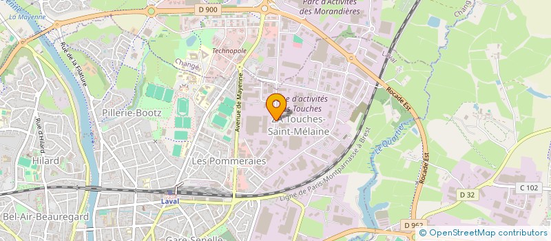 localisation de l'entreprise SANGA à LAVAL