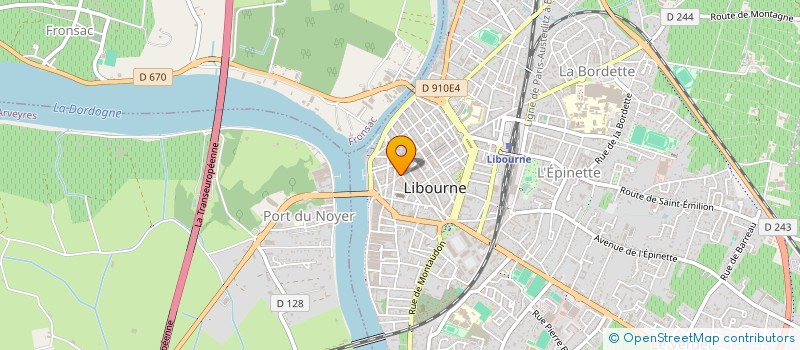 localisation de l'entreprise SANGE à LIBOURNE
