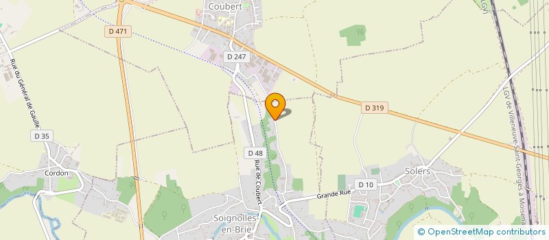 localisation de l'entreprise SANGES SAS  SOIGNOLLES-EN-BRIE