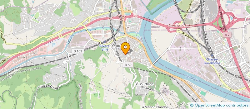 localisation de l'entreprise SANGHM à GIVORS