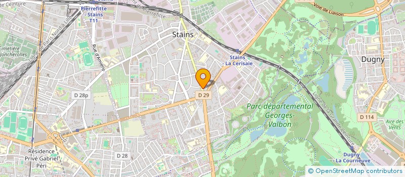 localisation de l'entreprise SANGLAP à STAINS