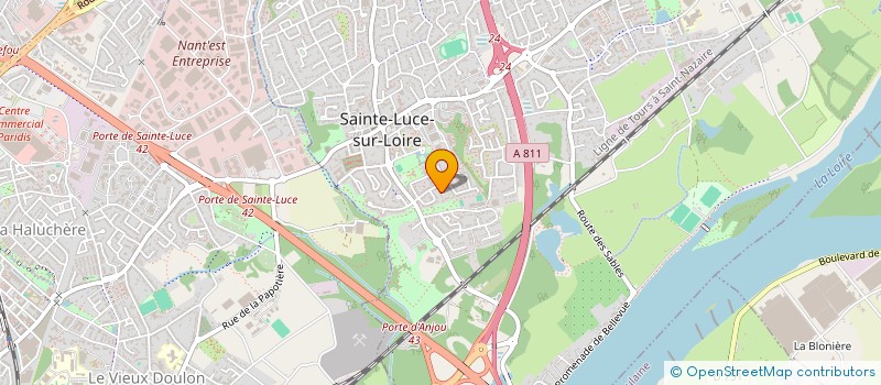 localisation de l'entreprise SANGLES VOILERIE SACS à SAINTE-LUCE-SUR-LOIRE