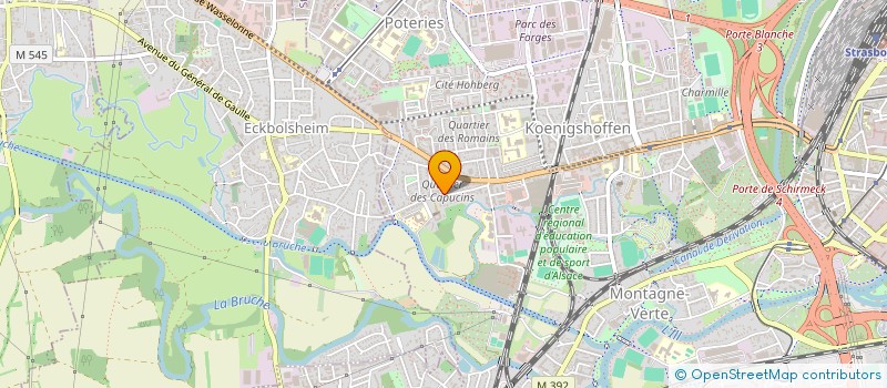 localisation de l'entreprise SANGLS à STRASBOURG