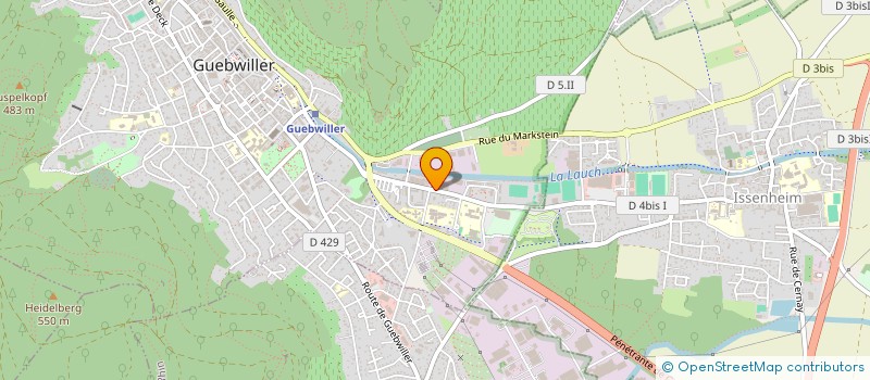 localisation de l'entreprise SANGO  GUEBWILLER