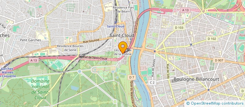 localisation de l'entreprise SANGO à SAINT-CLOUD