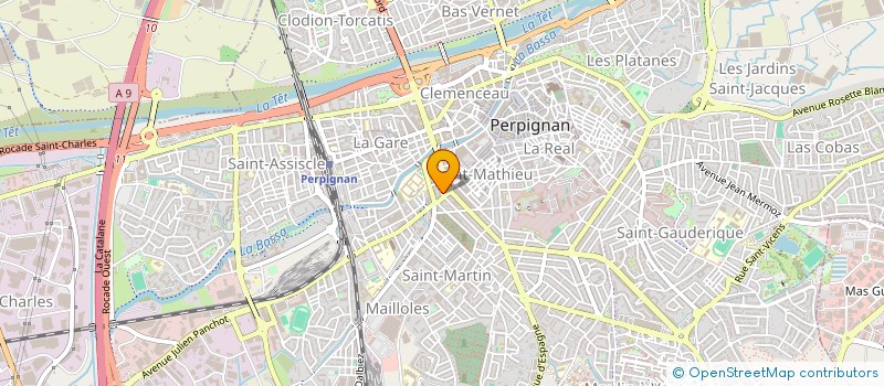 localisation de l'entreprise SANGORI  PERPIGNAN