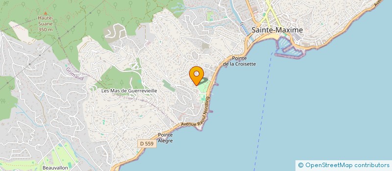 localisation de l'entreprise SANGRA à SAINTE MAXIME