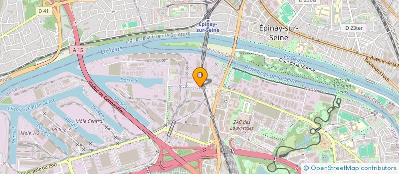 localisation de l'entreprise SANGUIE TRANSPORTS INTERNATIONAL à GENNEVILLIERS