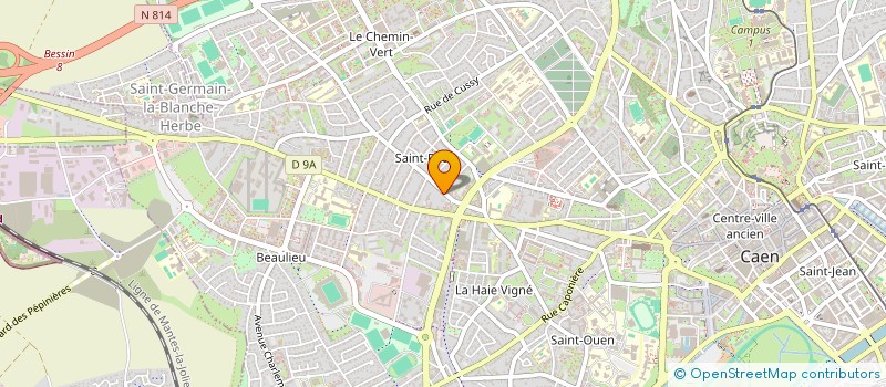 localisation de l'entreprise SANGUINIS à CAEN