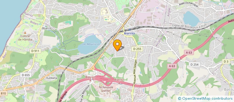 localisation de l'entreprise SANHARO à BIARRITZ