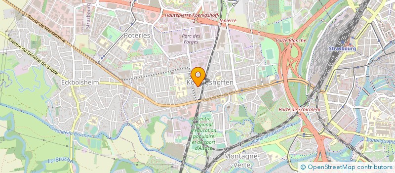 localisation de l'entreprise SANI + à STRASBOURG