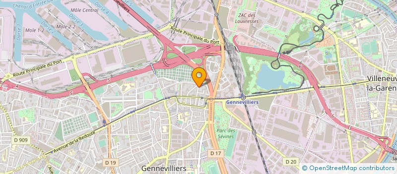 localisation de l'entreprise SANI 92 à GENNEVILLIERS