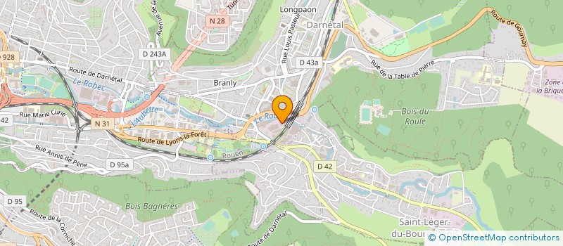 localisation de l'entreprise SANI BAT 76 à DARNETAL