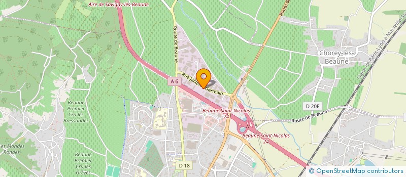 localisation de l'entreprise SANI BEAUNE à SAVIGNY-LES-BEAUNE