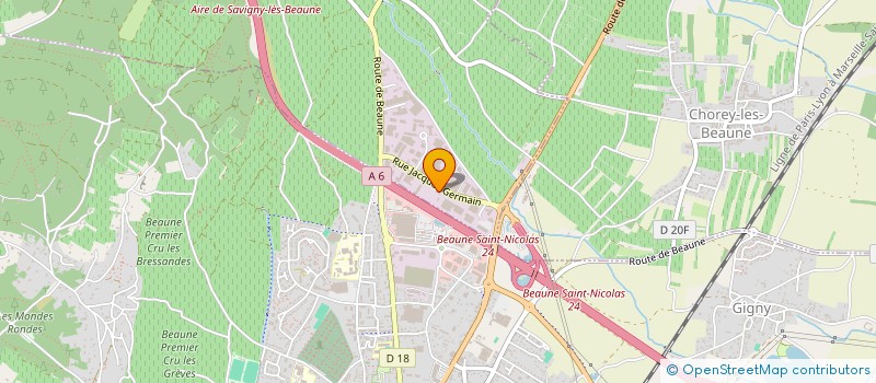 localisation de l'entreprise SANI-BEAUNE DEPANNAGE ET MAINTENANCE à SAVIGNY-LES-BEAUNE