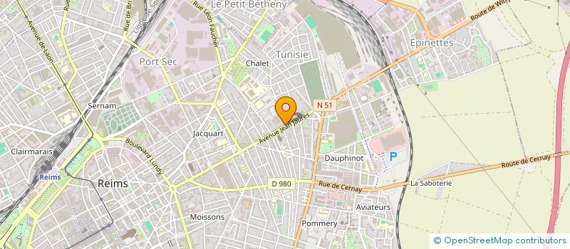 localisation de l'entreprise SANI CARRELAGES à REIMS