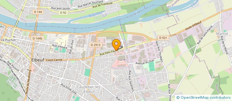 localisation de l'entreprise SANI-CHAUFF à CAUDEBEC-LES-ELBEUF