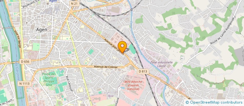 localisation de l'entreprise SANI CHAUFF à AGEN