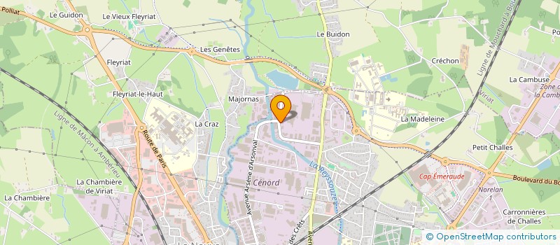 localisation de l'entreprise SANI CHAUFFAGE à BOURG-EN-BRESSE
