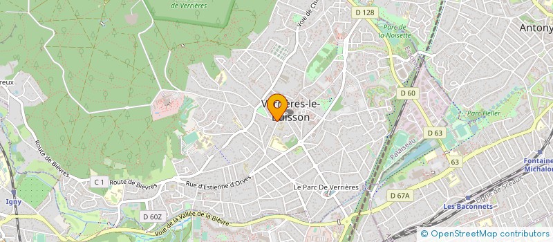 localisation de l'entreprise SANI CONCEPT à VERRIERES-LE-BUISSON