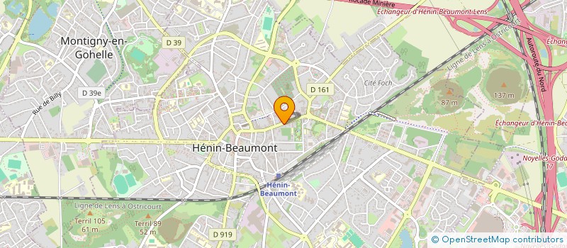 localisation de l'entreprise SANI CONTACT  HENIN-BEAUMONT